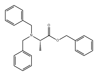 L-Alanine, N,N-bis(phenylmethyl)-, phenylmethyl ester Structure