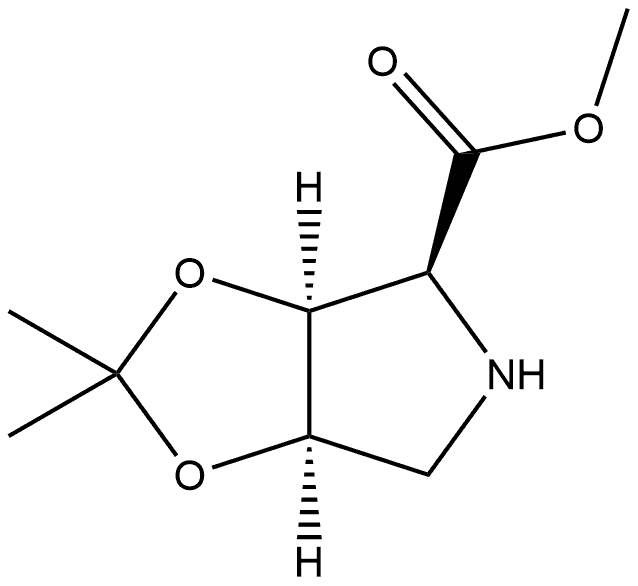 4H-1,3-Dioxolo[4,5-c]pyrrole-4-carboxylic acid, tetrahydro-2,2-dimethyl-, methyl ester, [3aS-(3aα,4β,6aα)]- (9CI)