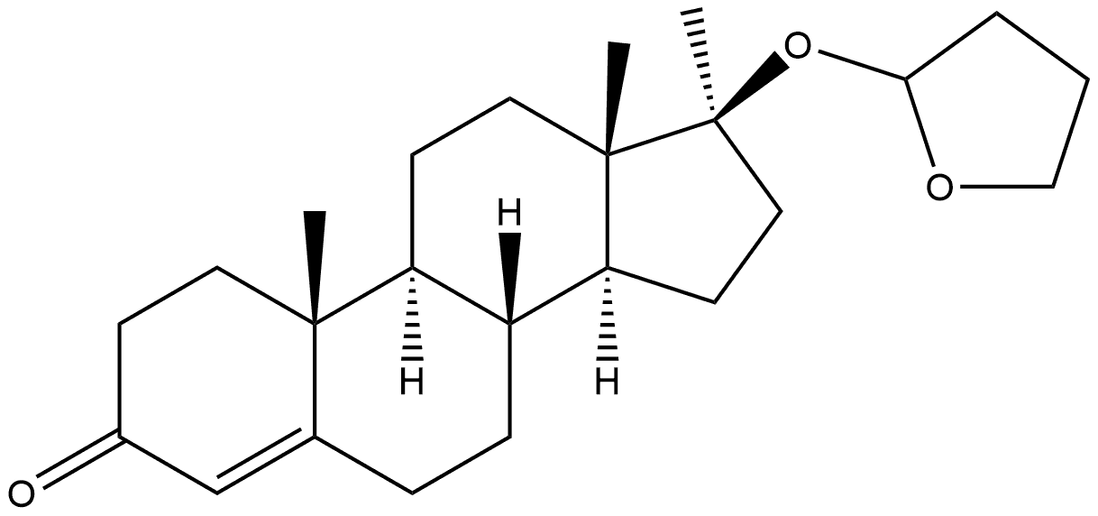 Androst-4-en-3-one, 17-methyl-17-[(tetrahydro-2-furanyl)oxy]-, (17β)- (9CI)