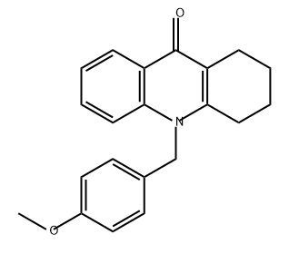 9(2H)-Acridinone, 1,3,4,10-tetrahydro-10-[(4-methoxyphenyl)methyl]- Structure