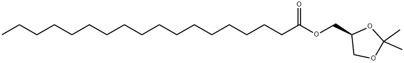 Octadecanoic acid, [(4S)-2,2-dimethyl-1,3-dioxolan-4-yl]methyl ester Structure
