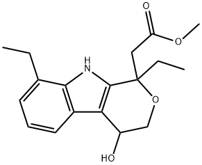 Pyrano[3,4-b]indole-1-acetic acid, 1,8-diethyl-1,3,4,9-tetrahydro-4-hydroxy-, methyl ester