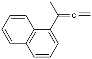 Naphthalene, 1-(1-methyl-1,2-propadien-1-yl)- Structure