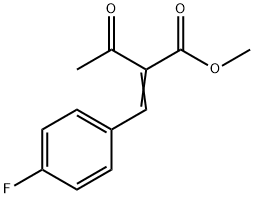 Butanoic acid, 2-[(4-fluorophenyl)methylene]-3-oxo-, methyl ester Struktur
