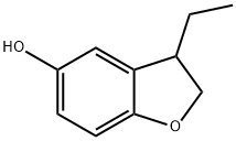 5-Benzofuranol, 3-ethyl-2,3-dihydro- Structure