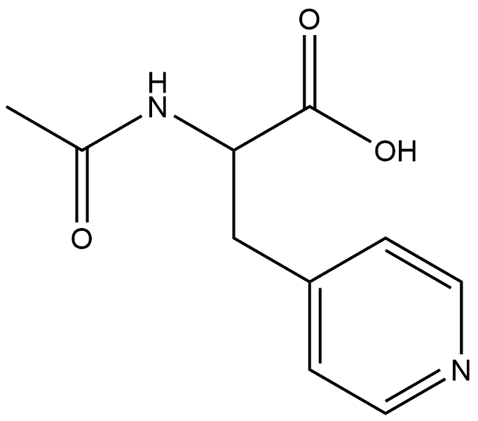 N-AC-B-(4-吡啶基)-RS-丙氨酸, 111759-54-7, 结构式