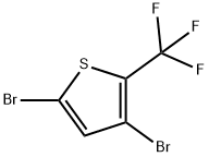 3,?5-?Dibromo-?2-?(trifluoromethyl)?thiophene Structure