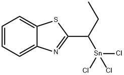 2-[1-(trichlorostannyl)propyl]-Benzothiazole Structure