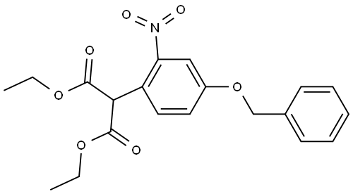 Propanedioic acid, 2-[2-nitro-4-(phenylmethoxy)phenyl]-, 1,3-diethyl ester