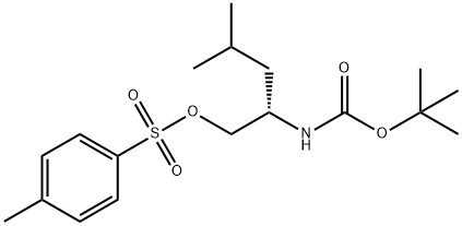 Carbamic acid, N-[(1S)-3-methyl-1-[[[(4-methylphenyl)sulfonyl]oxy]methyl]butyl]-, 1,1-dimethylethyl ester