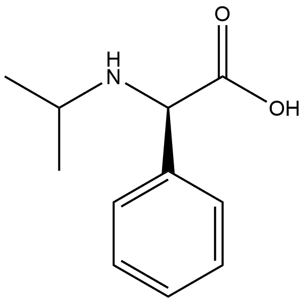 Benzeneacetic acid, α-[(1-methylethyl)amino]-, (R)- (9CI) 化学構造式