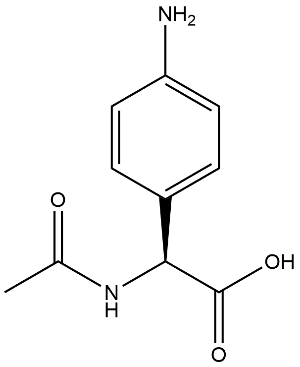 N-Ac-S-4-Amino-Phenylglycine Structure