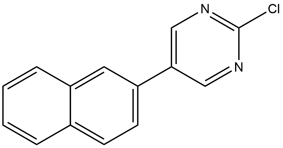 2-Chloro-5-(2-naphthalenyl)pyrimidine Structure