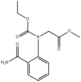 Glycine, N-[2-(aminocarbonyl)phenyl]-N-(ethoxycarbonyl)-, methyl ester