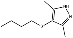 1H-Pyrazole, 4-(butylthio)-3,5-dimethyl- 结构式