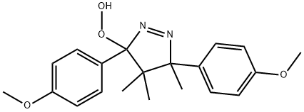 3H-Pyrazole, 4,5-dihydro-3-hydroperoxy-3,5-bis(4-methoxyphenyl)-4,4,5-trimethyl-