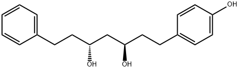 (3R,5R)-1-(4-Hydroxyphenyl)-7-phenylheptane-3,5-diol 结构式
