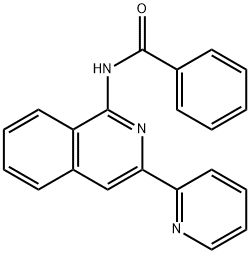 Benzamide, N-[3-(2-pyridinyl)-1-isoquinolinyl]- Structure