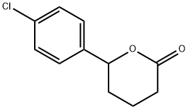 2H-Pyran-2-one, 6-(4-chlorophenyl)tetrahydro-,112607-05-3,结构式