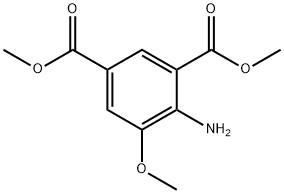 1,3-Benzenedicarboxylic acid, 4-amino-5-methoxy-, 1,3-dimethyl ester Struktur