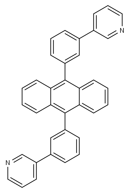 9,10-二(3-(3-吡啶)苯基)蒽,1127420-84-1,结构式
