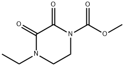 1-Piperazinecarboxylic acid, 4-ethyl-2,3-dioxo-, methyl ester Struktur