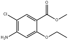 4-氨基-5-氯-2-乙氧基苯甲酸甲酯 结构式