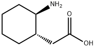 2-((1S,2R)-2-aminocyclohexyl)acetic acid Structure