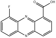 1-Phenazinecarboxylic acid, 9-fluoro- Structure