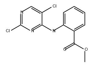 Benzoic acid, 2-[(2,5-dichloro-4-pyrimidinyl)amino]-, methyl ester|2-((2,5-二氯嘧啶-4-基)氨基)苯甲酸甲酯