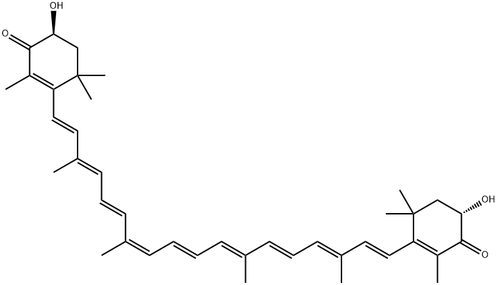13Z-アスタキサンチン 化学構造式
