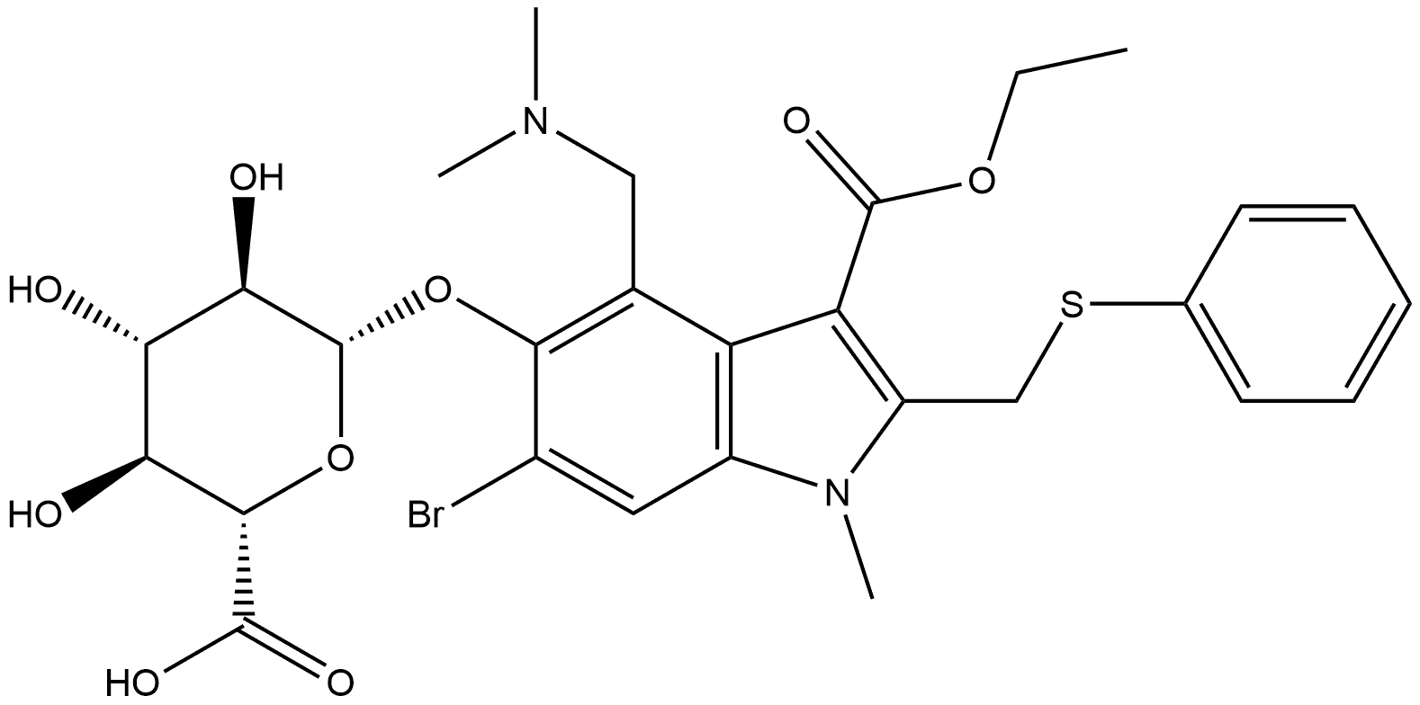阿比多尔杂质7, 1130900-96-7, 结构式