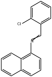 1-Naphthalenamine, N-[(2-chlorophenyl)methylene]- Structure