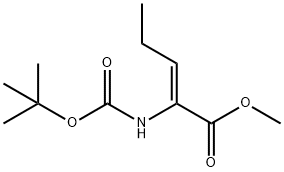 2-Pentenoic acid, 2-[[(1,1-dimethylethoxy)carbonyl]amino]-, methyl ester, (Z)- (9CI)