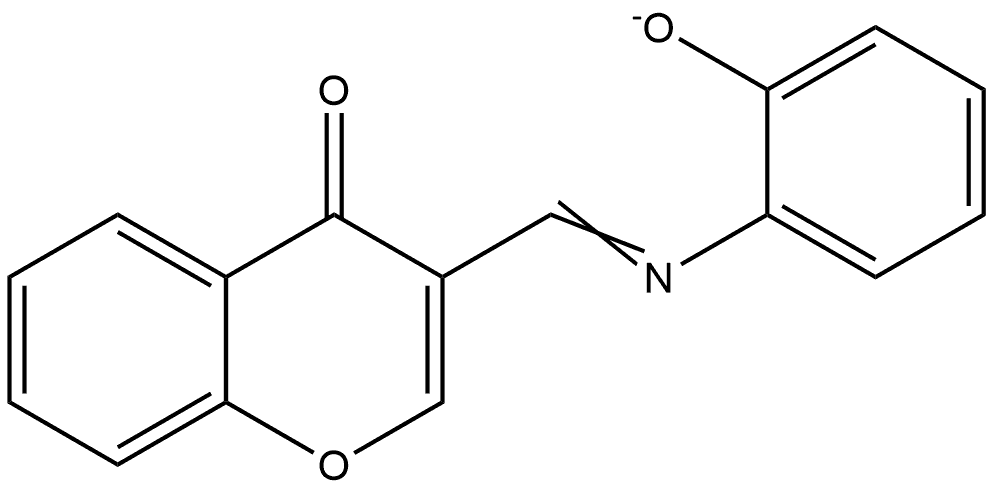 4H-1-Benzopyran-4-one, 3-[(oxidophenylimino)methyl]-