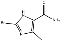 2-溴-4-甲基-1H-咪唑-5-甲酰胺, 113444-49-8, 结构式