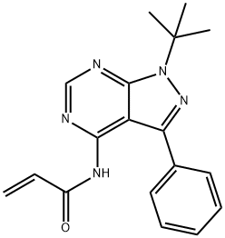 2-Propenamide, N-[1-(1,1-dimethylethyl)-3-phenyl-1H-pyrazolo[3,4-d]pyrimidin-4-yl]-|化合物 T23616
