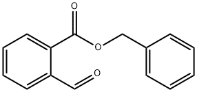 Benzoic acid, 2-formyl-, phenylmethyl ester Struktur