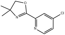 2-(4-氯吡啶-2-基)-4,4-二甲基-4,5-二氢恶唑, 1137063-15-0, 结构式