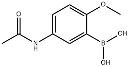 Boronic acid, B-[5-(acetylamino)-2-methoxyphenyl]- 结构式