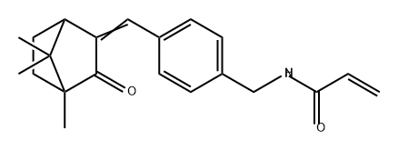 2-Propenamide, N-[[4-[(4,7,7-trimethyl-3-oxobicyclo[2.2.1]hept-2-ylidene)methyl]phenyl]methyl]- Structure