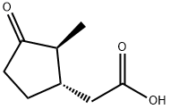 Cyclopentaneacetic acid, 2-methyl-3-oxo-, trans- (9CI),113949-00-1,结构式