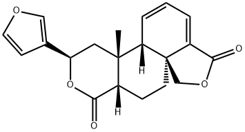 1H,10H-Furo[3',4':4a,5]naphtho[2,1-c]pyran-1,8(4bH)-dione, 3-(3-furanyl)-3,4,4a,11,12,12a-hexahydro-4a-methyl-, (3R,4aR,4bS,10aS,12aS)- Structure