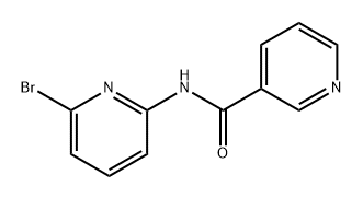 3-Pyridinecarboxamide, N-(6-bromo-2-pyridinyl)- Structure