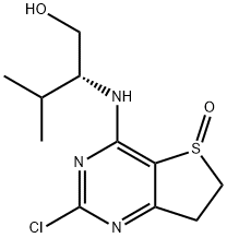 1-Butanol, 2-[(2-chloro-6,7-dihydro-5-oxidothieno[3,2-d]pyrimidin-4-yl)amino]-3-methyl-, (2R)-