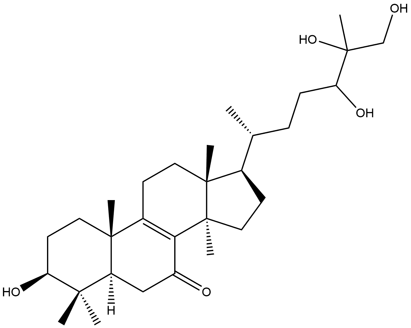 Lanost-8-en-7-one, 3,24,25,26-tetrahydroxy-, (3β)-,114612-72-5,结构式