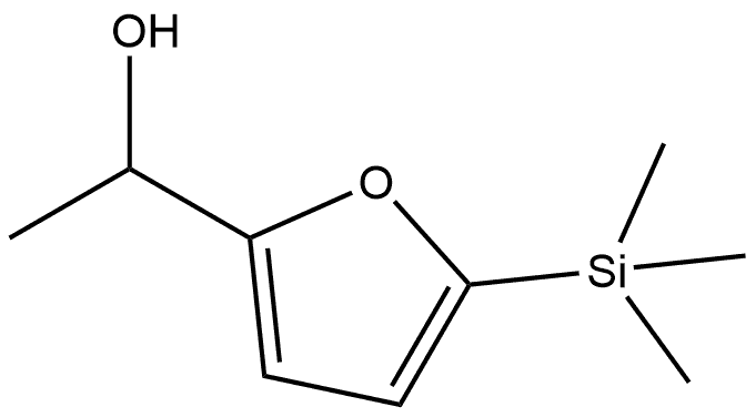 2-Furanmethanol, α-methyl-5-(trimethylsilyl)-,114660-23-0,结构式