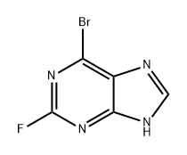 9H-Purine, 6-bromo-2-fluoro- Struktur