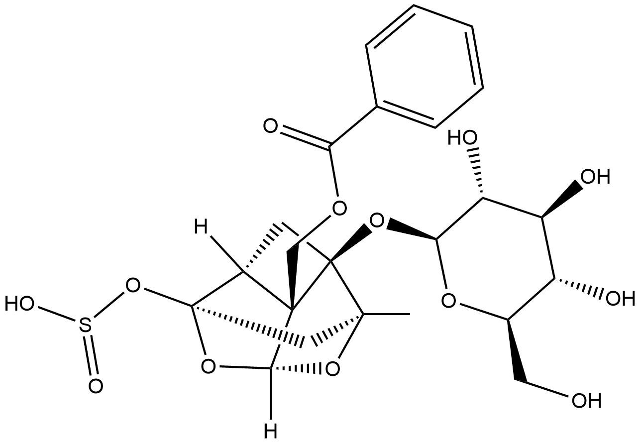 芍药苷亚硫酸酯, 1146967-98-7, 结构式