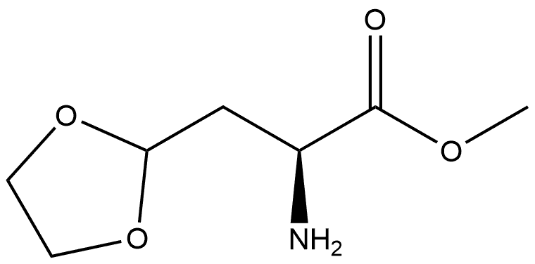 1,3-Dioxolane-2-propanoic acid, α-amino-, methyl ester, (αS)- Struktur